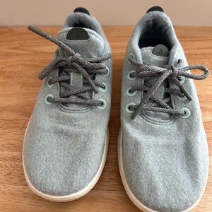 Allbirds‎ wool runner mizzles Shoes W10 Green GUC Natural Fibers Tennis Sneakers